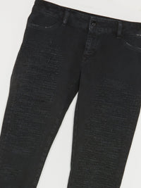 Black Tattered Denim Jeans