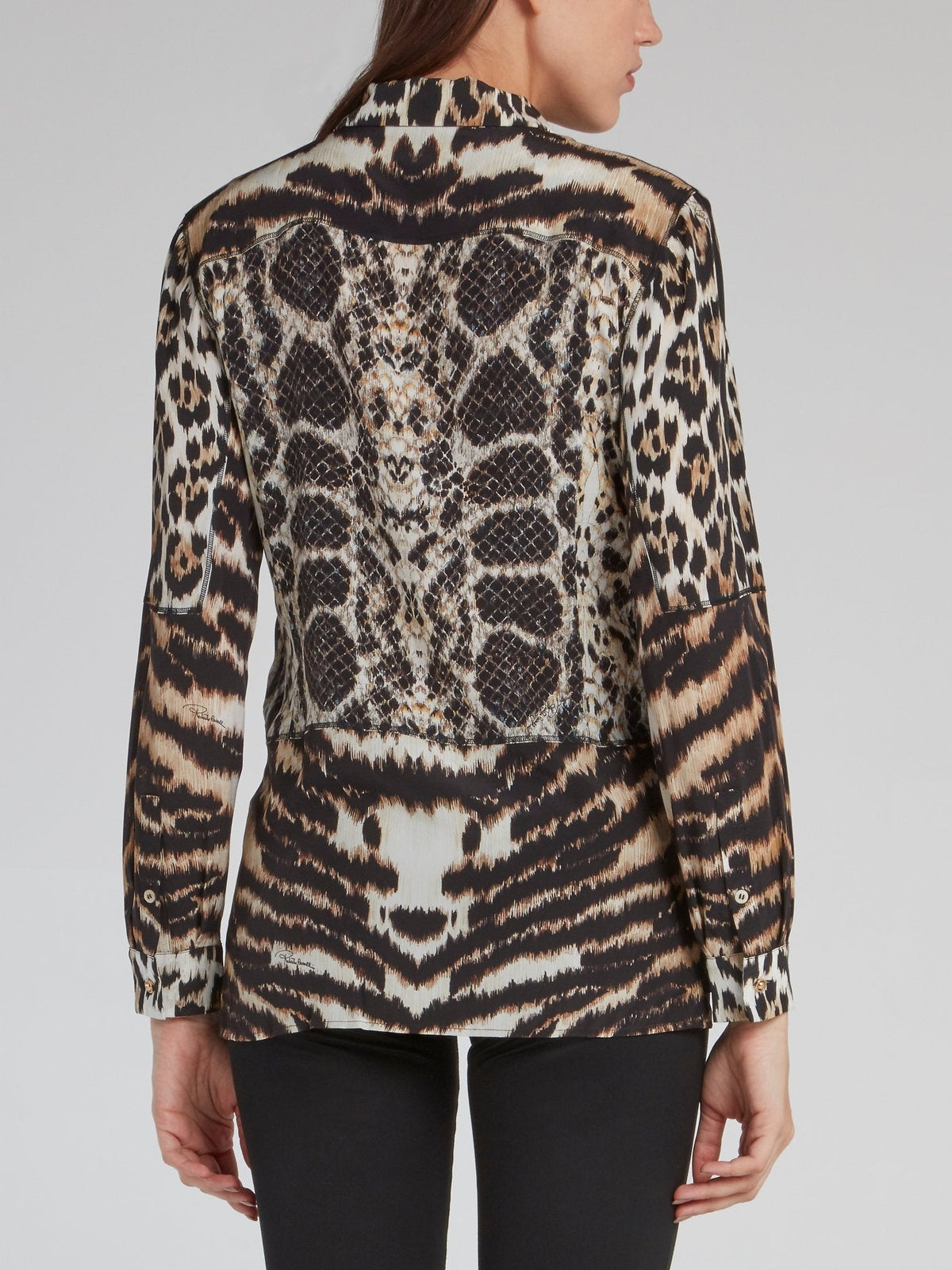 Animal Print Button Up Shirt