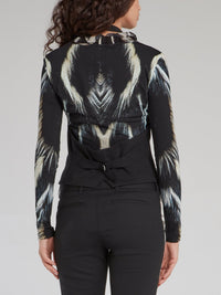 Black Halter Neck Gilet