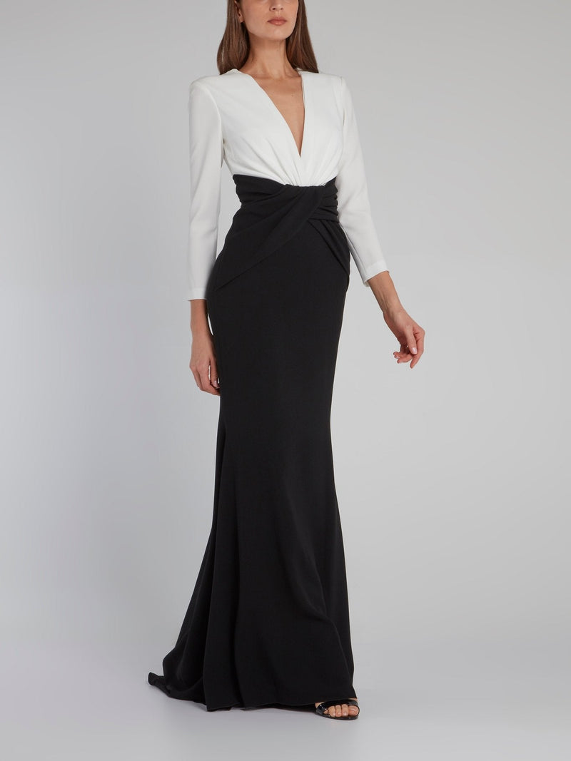 Bethania Contrast Bodice Maxi Dress