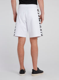 White Side Logo Sweatshorts