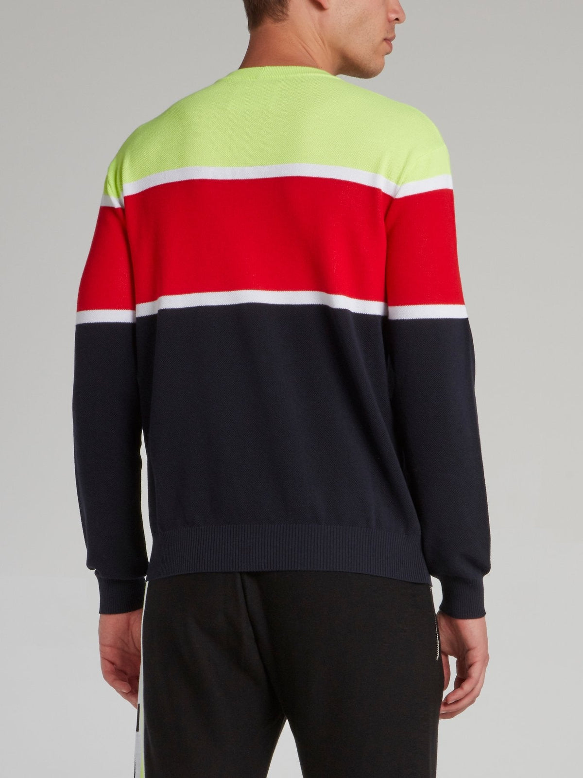 Colour Block Logo Knitted Top