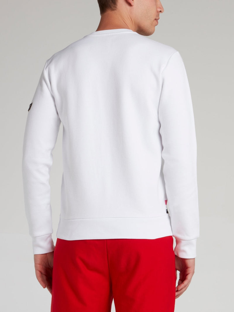 Joe Cool White Crewneck Sweatshirt