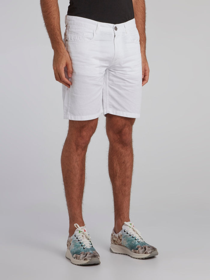 White Classic Bermuda Shorts