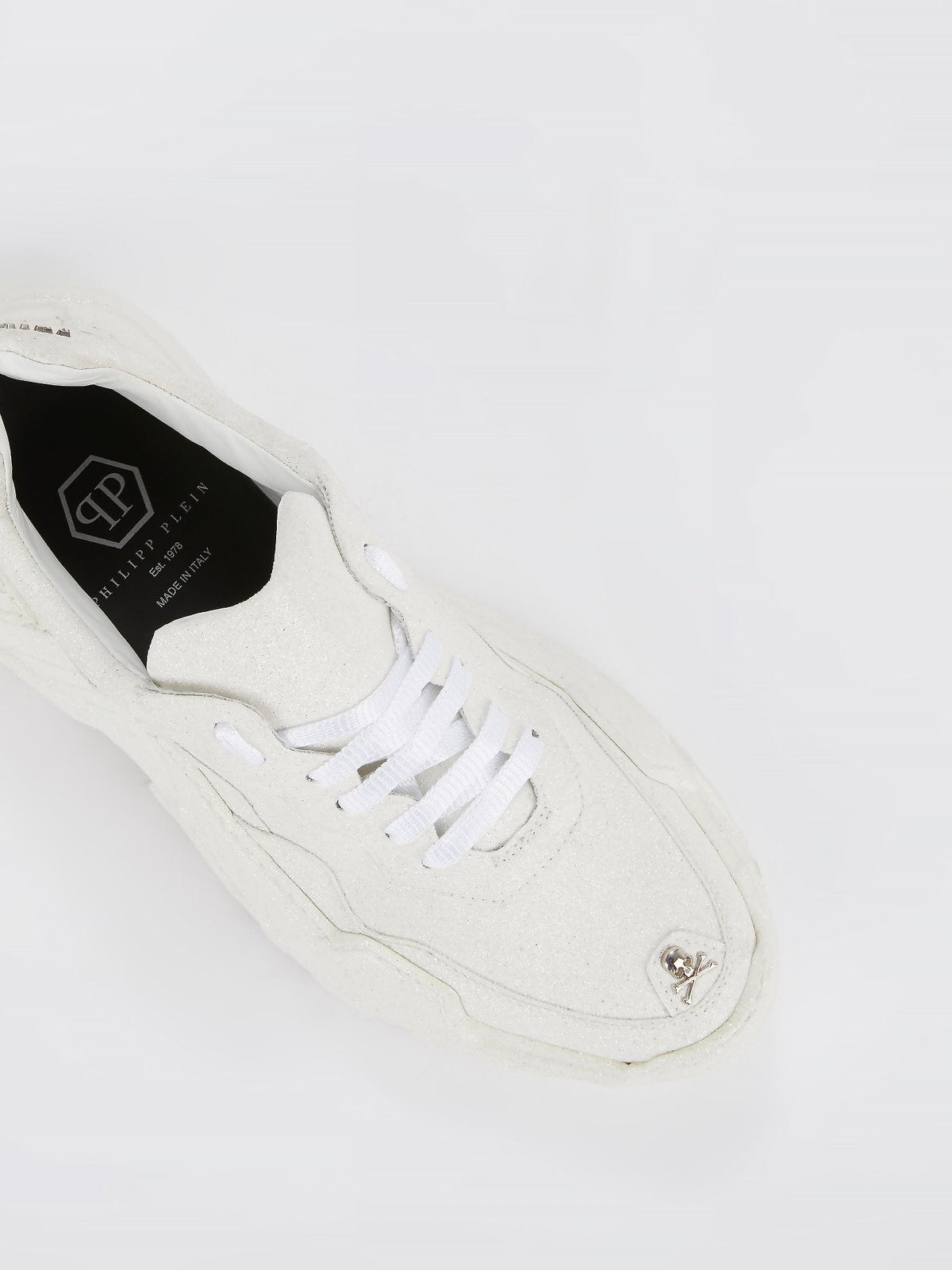 White Crystal Runner Sneakers