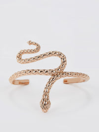 Gold Snake Steel Bangle