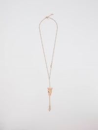 Gold Crystal Studded Cavalli Necklace
