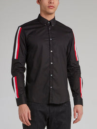 Black Classic Contrast Detail Shirt