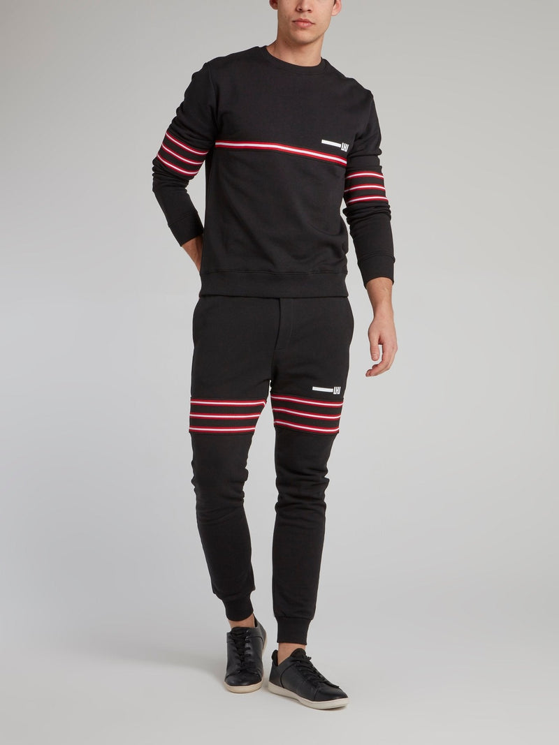 Black Tape Patch Sweatpants