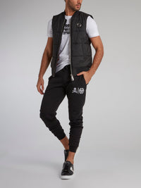 Black Monogram Skull Jogging Trousers