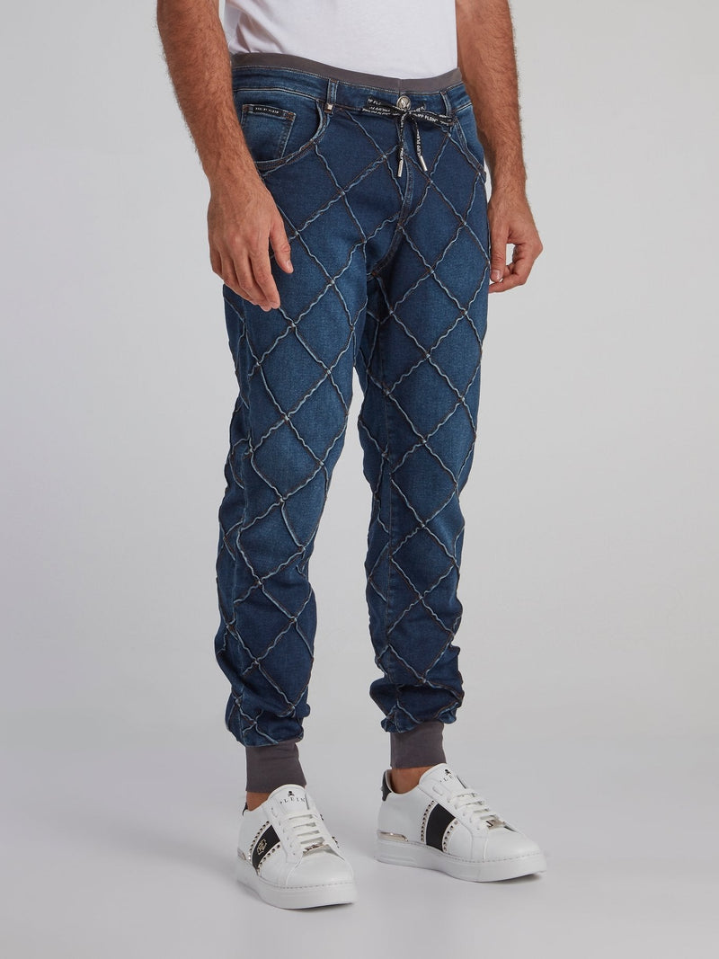 Navy Statement Jogging Trousers