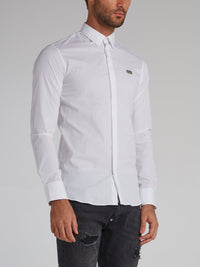 White Button Up Cotton Shirt