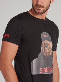 Chewbacca Black Crewneck T-Shirt