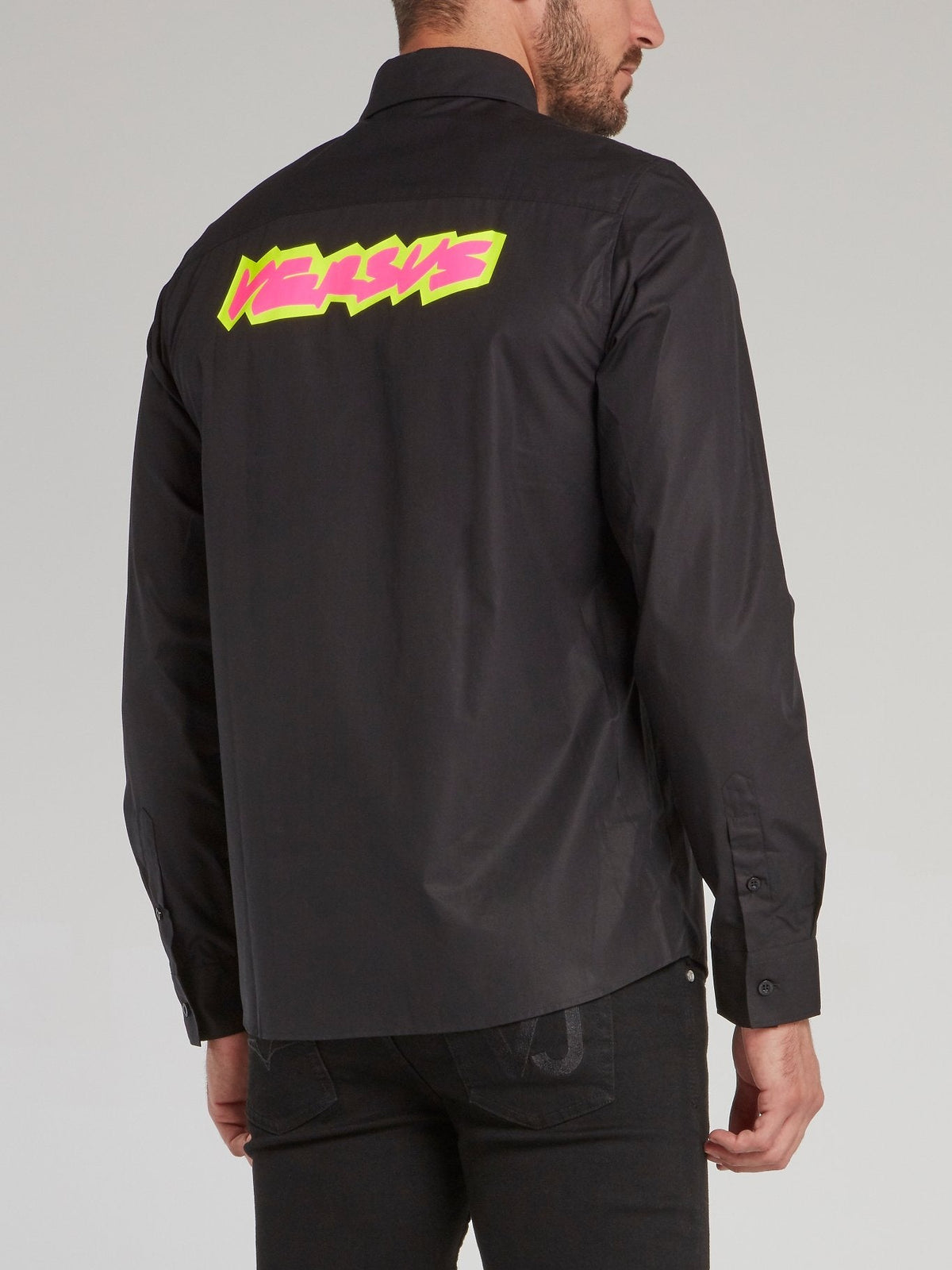 Black Rear Highlight Logo Shirt