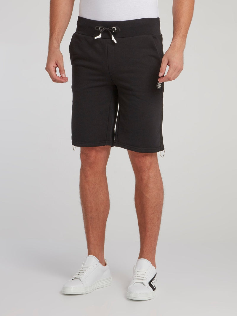 Black Rear Logo Jogging Shorts