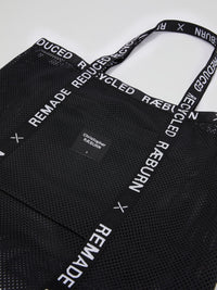 Black Logo Trim Tote Bag