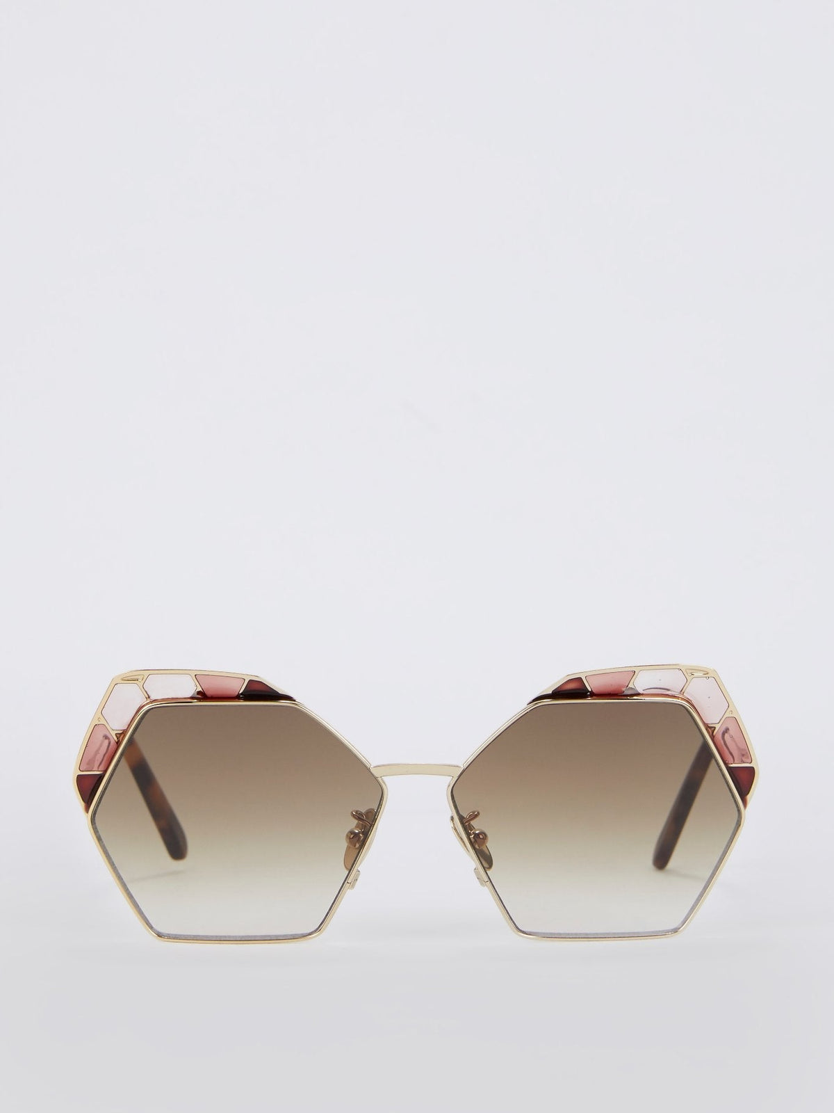 Vlinder Hexagonal Gradient Sunglasses