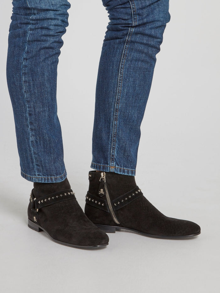 Black Side Zip Chelsea Boots