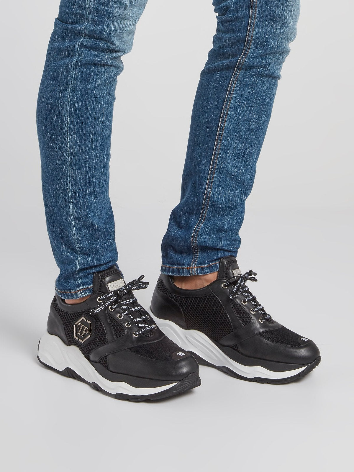 Black Chunky Sole Trainers