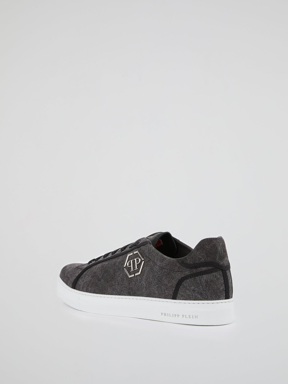 Grey Low Top Canvas Sneakers