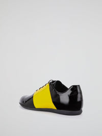 Yellow Stripe Oxford Shoes