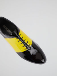 Yellow Stripe Oxford Shoes