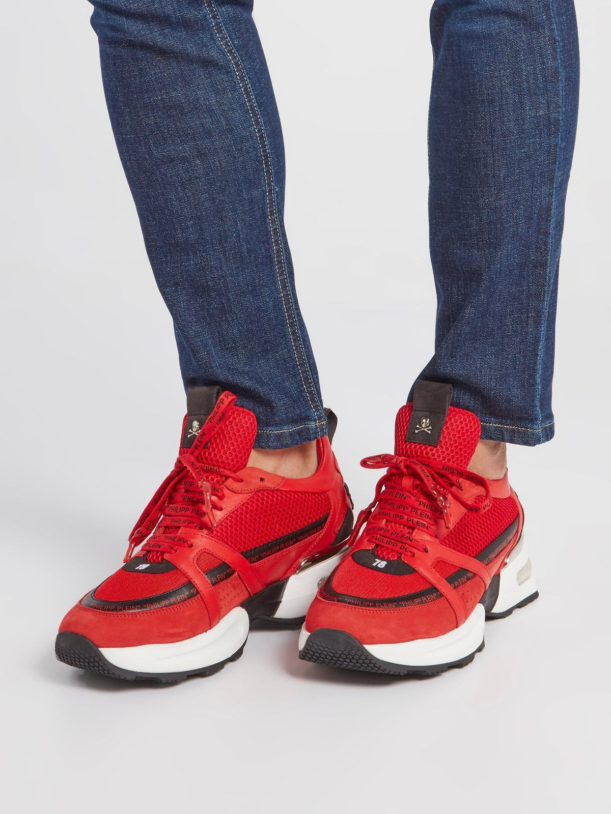 Red Logo Trim Trainers