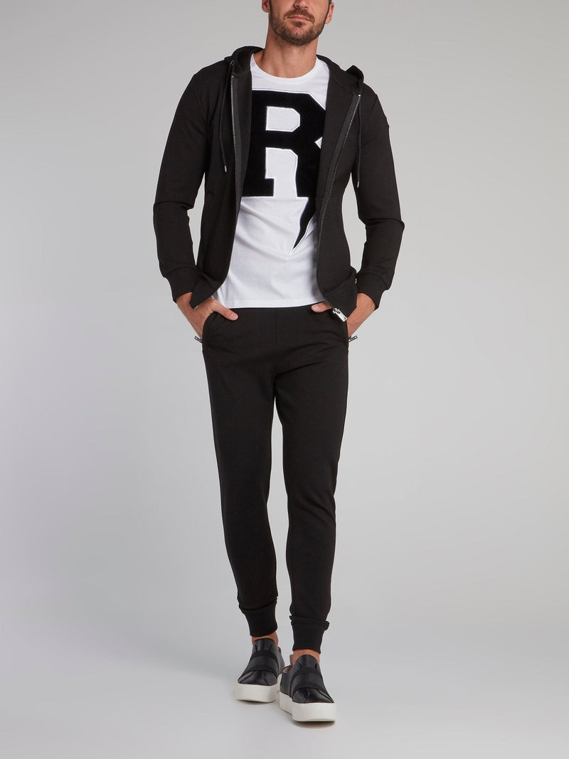 Black Monogram Jogging Trousers