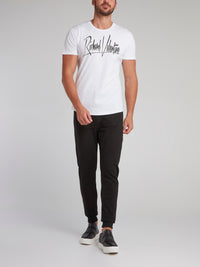 Axel White Signature Logo T-Shirt