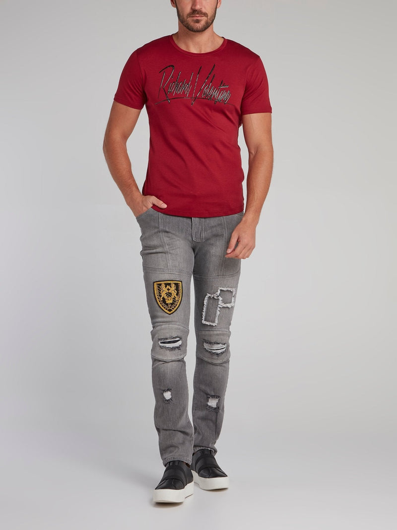 Axel Red Signature Logo T-Shirt