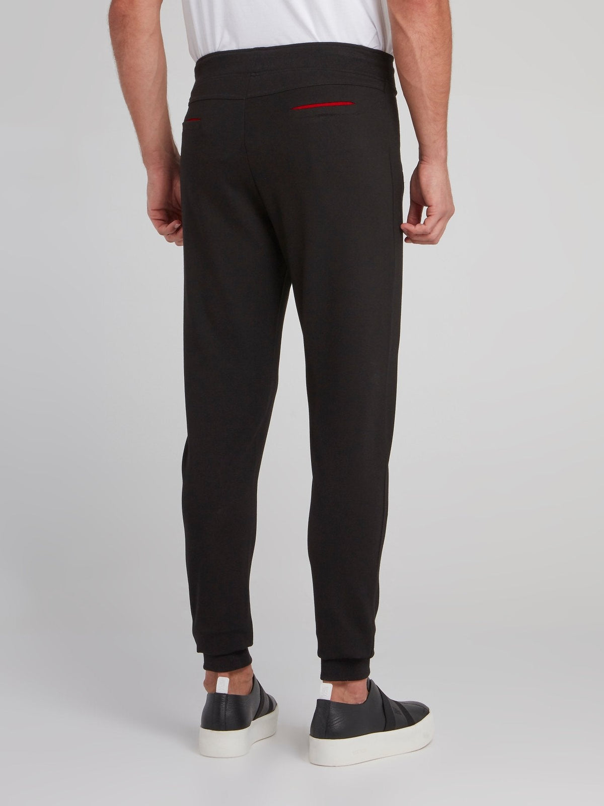 Black Front Pocket Track Pants