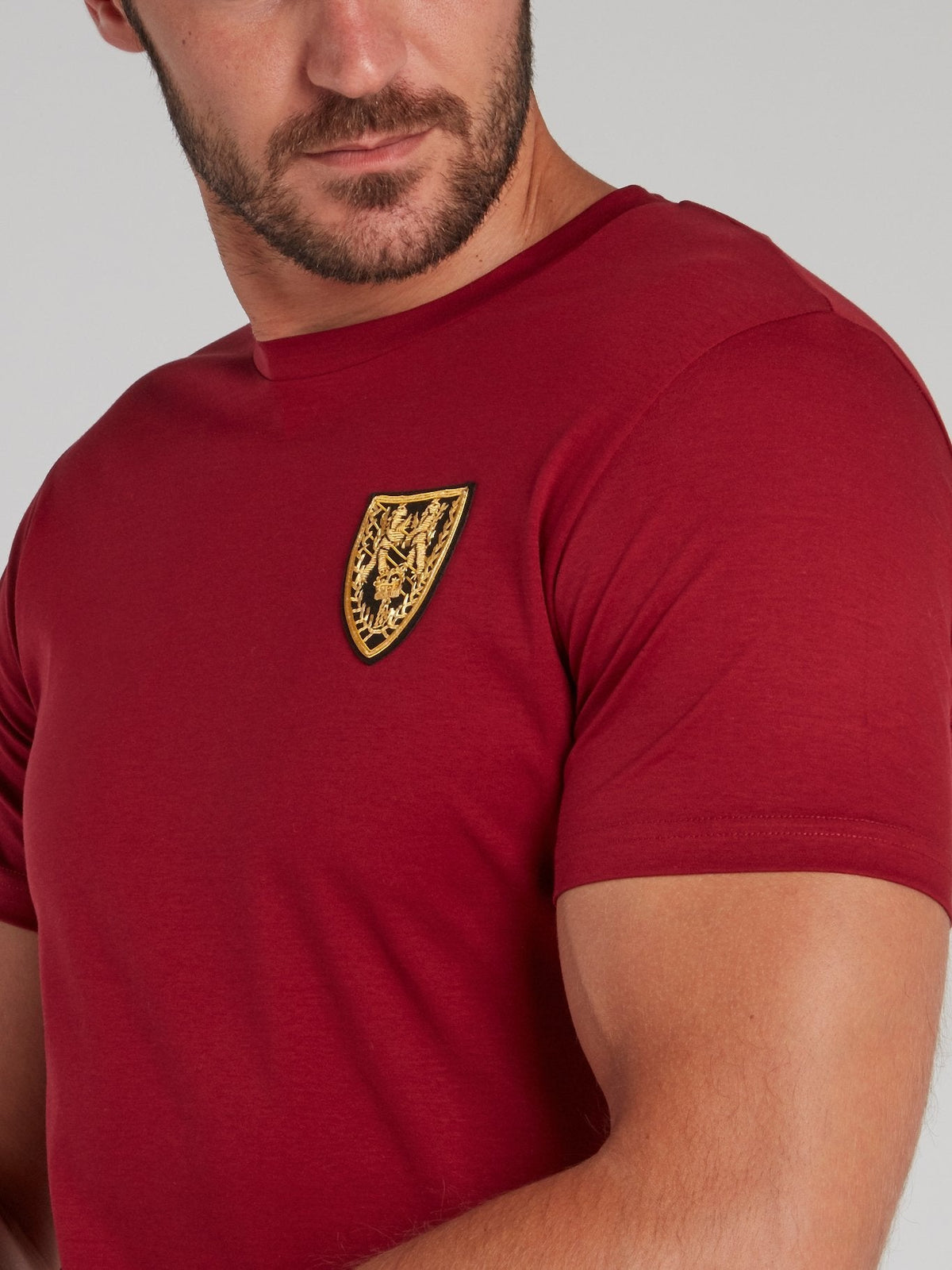 Stonebridge Red Appliqu��d Crewneck T-Shirt