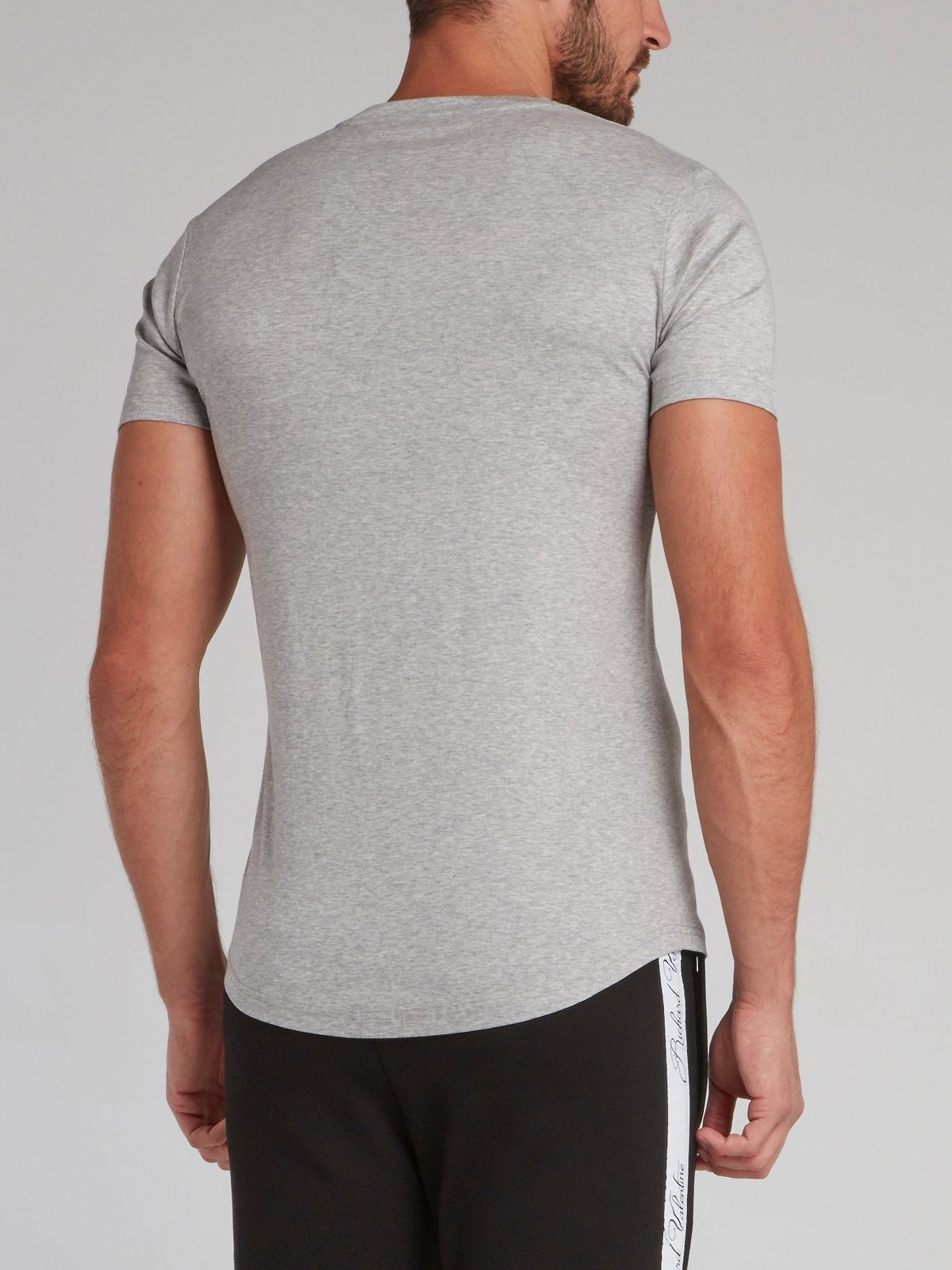 Stonebridge Grey Appliqu��d Crewneck T-Shirt