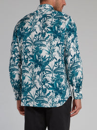 Tropical Print Long Sleeve Shirt