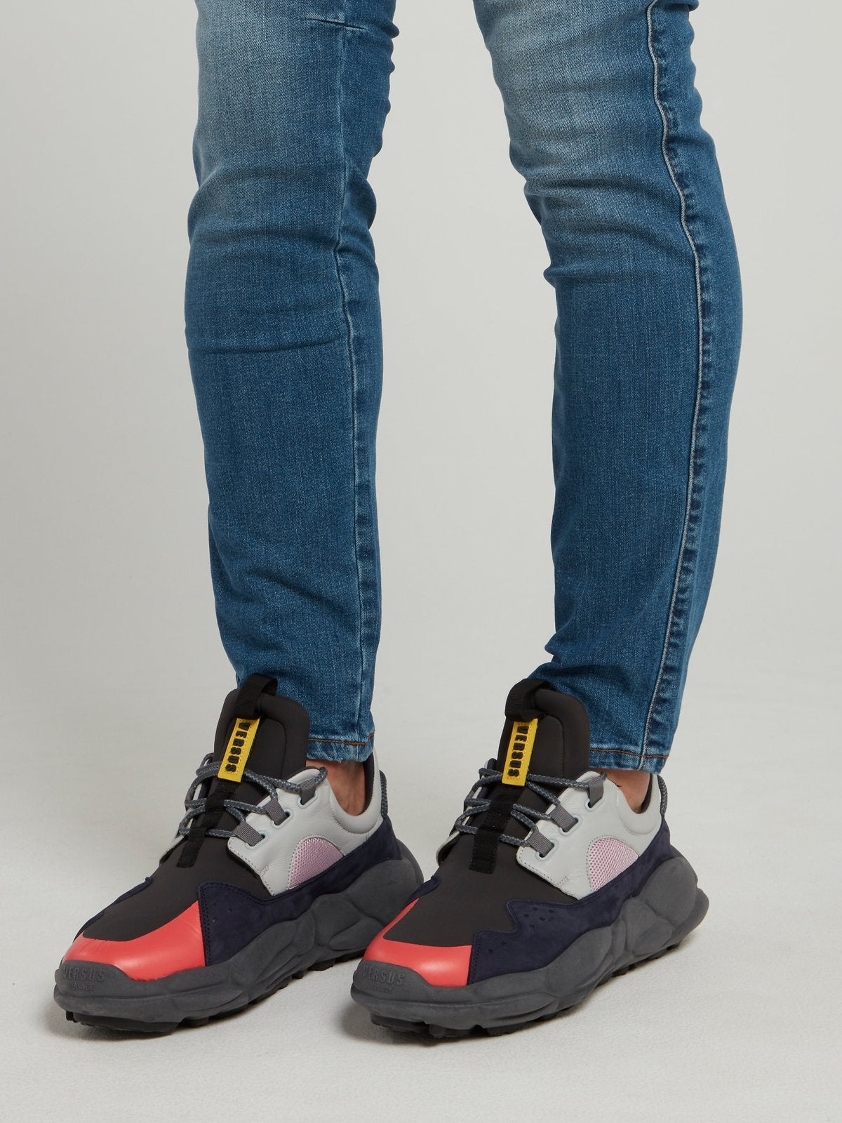 Colour Block Platform Trainers