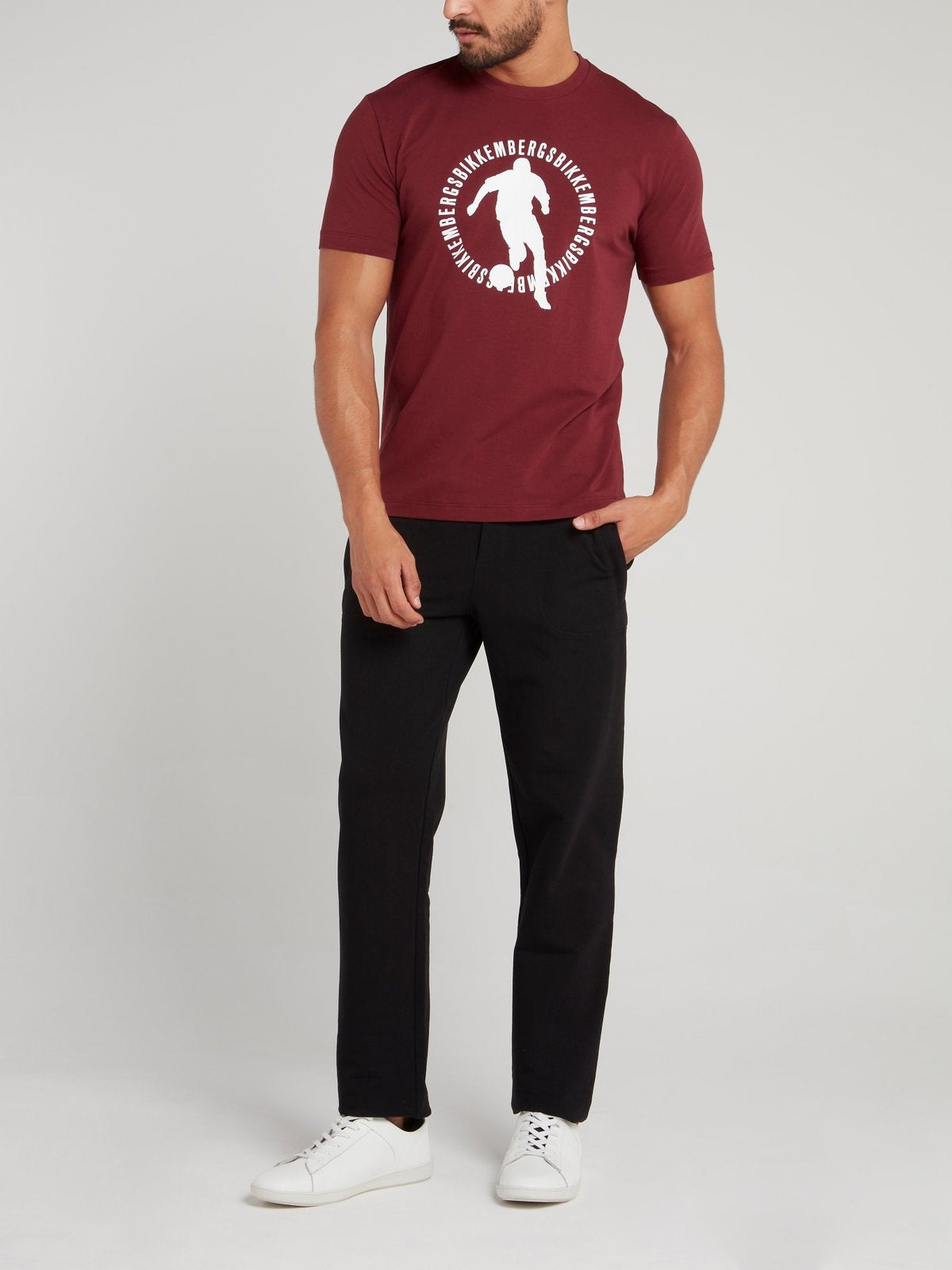 Burgundy Sport Logo T-Shirt