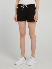 Black Mesh Pocket Active Shorts