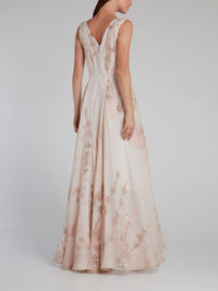 Pink God High-Low Maxi Dress