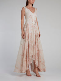 Pink God High-Low Maxi Dress