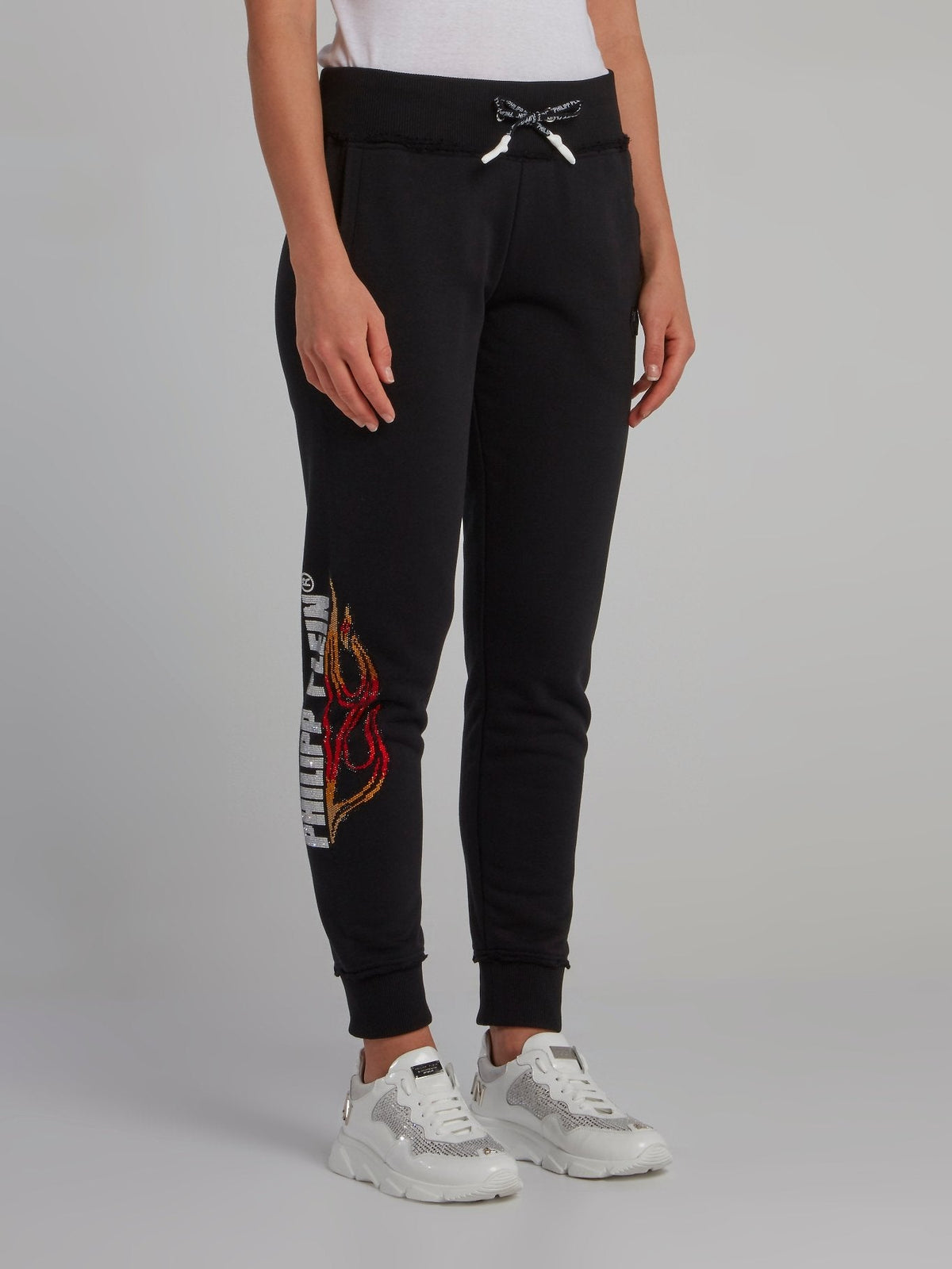 Black Studded Jogging Pants