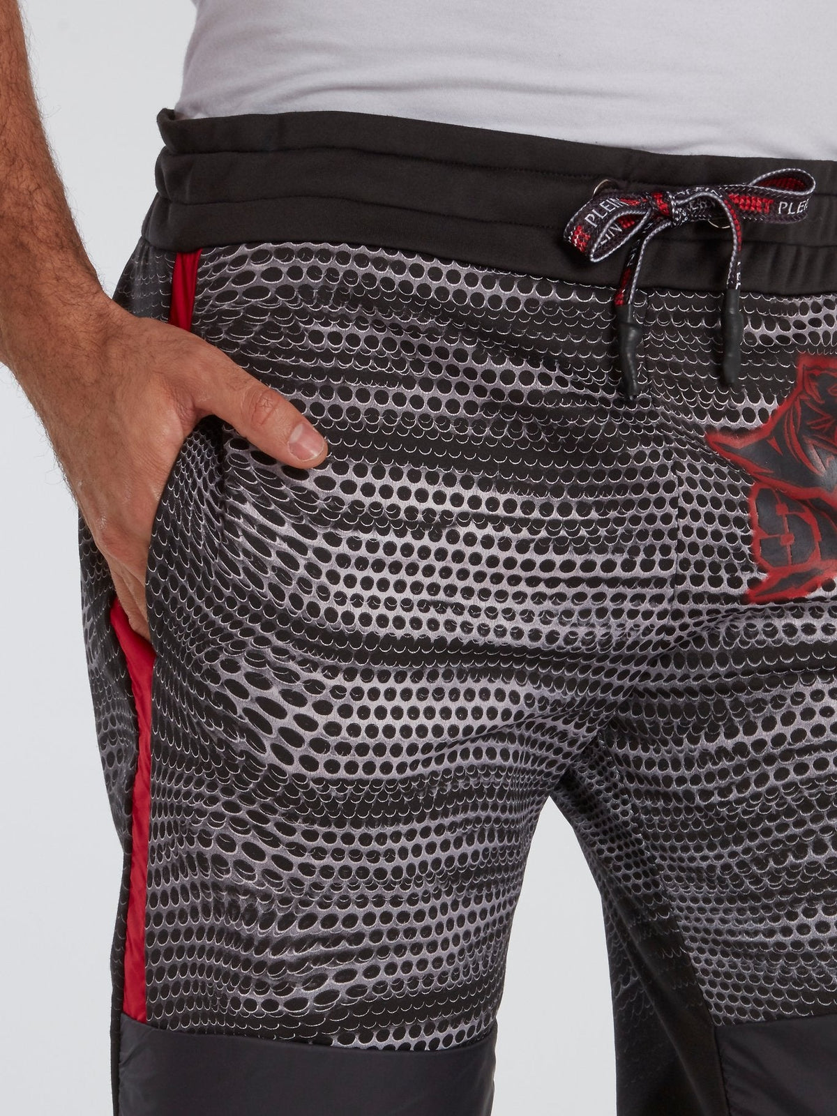 Drawstring Printed Active Shorts