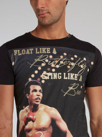 Black Mohammad Ali Graphic T-Shirt