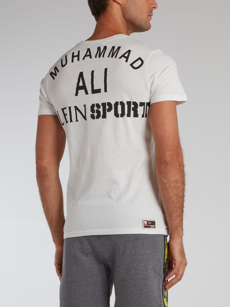 White Mohammad Ali Graphic T-Shirt