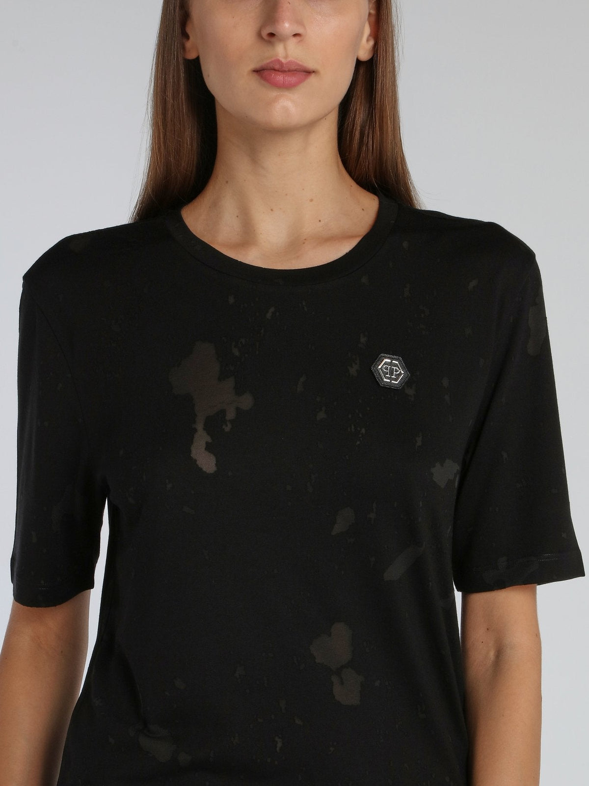 Black Rear Skull Oversized T-Shirt