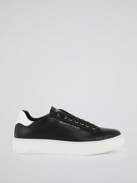 Black Contrast Low Top Sneakers