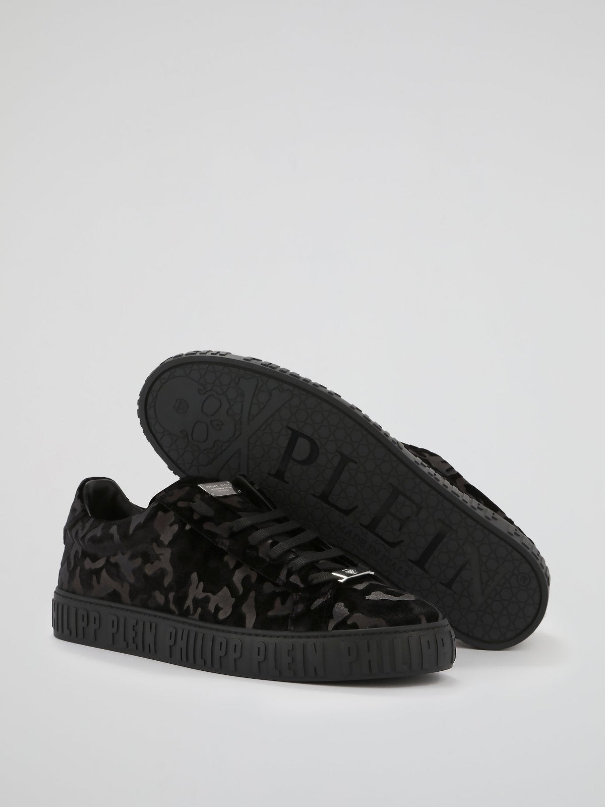 Black Camo Low Top Sneakers