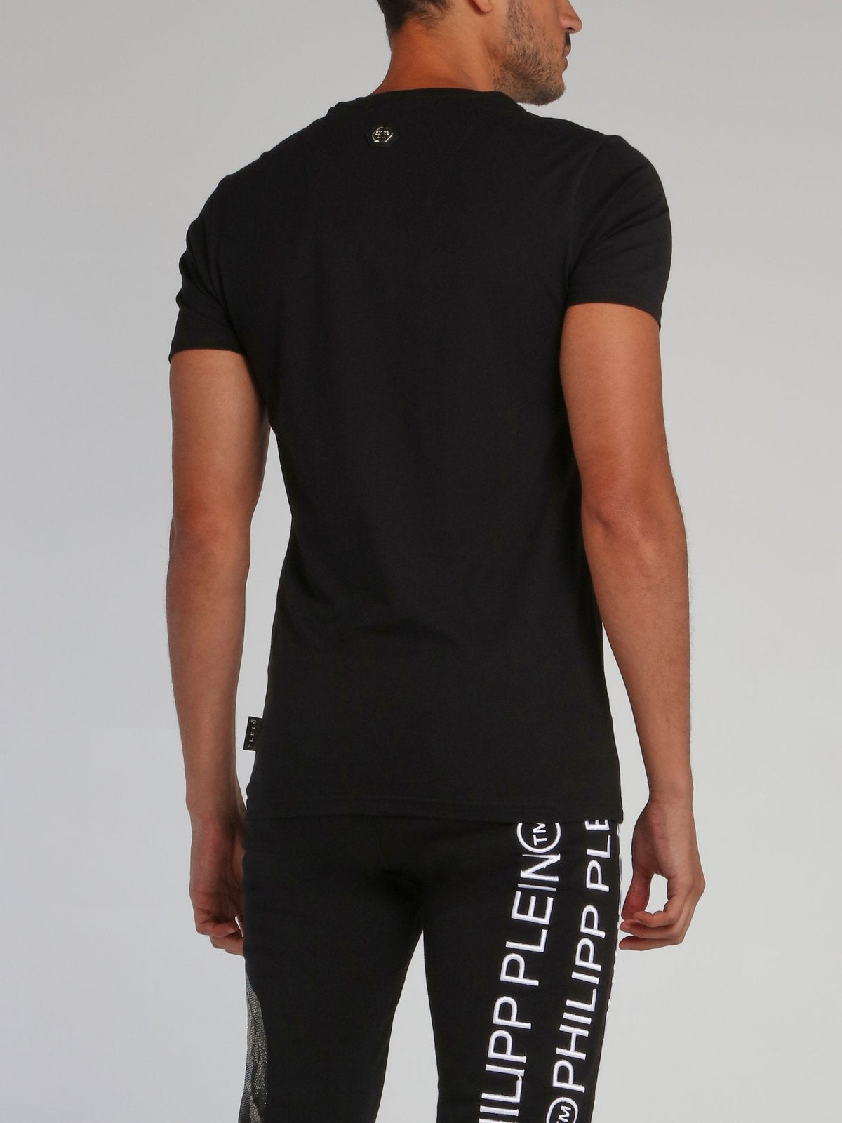 PP1978 Black Studded Logo T-Shirt