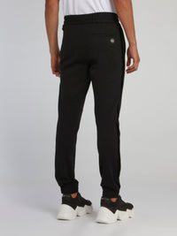 Black Drawcord Track Trousers