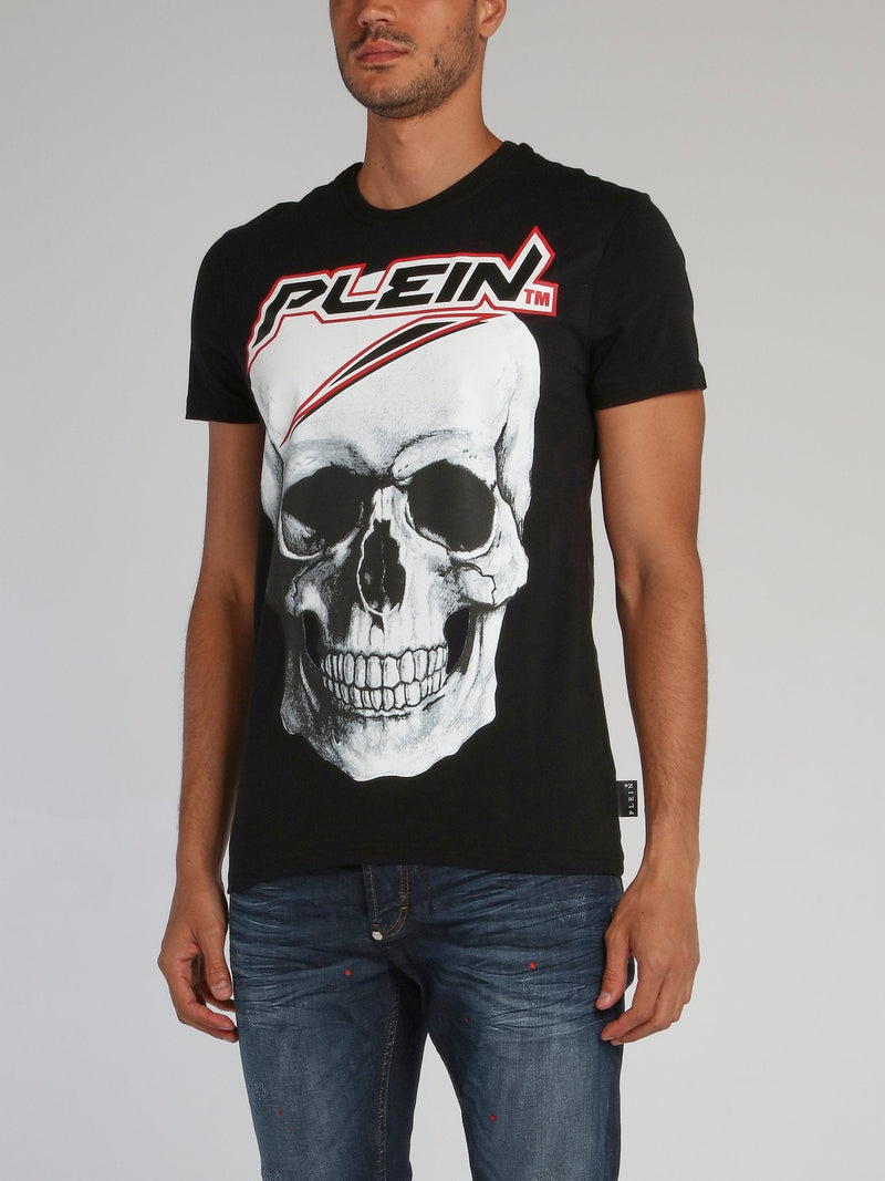 Black Space Plein Skull T-Shirt