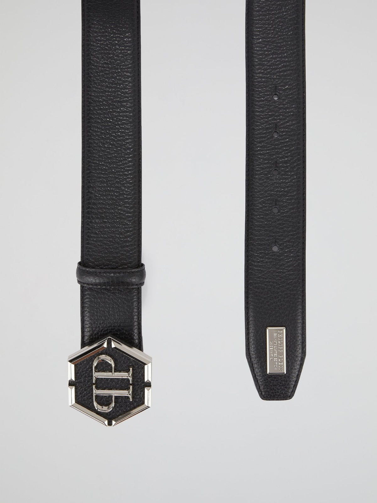 Black Monogram Buckle Belt